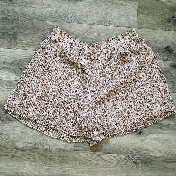 LOFT floral pleated shorts sz XL - Picture 1 of 11